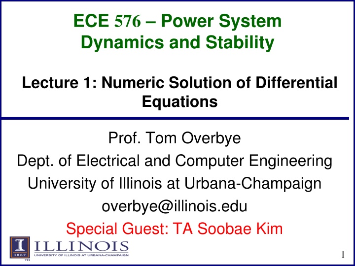 ece 576 power system dynamics and stability