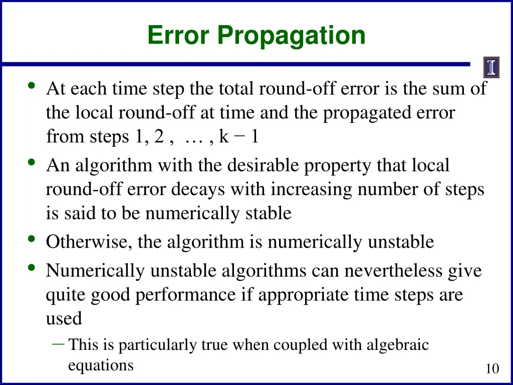 error propagation