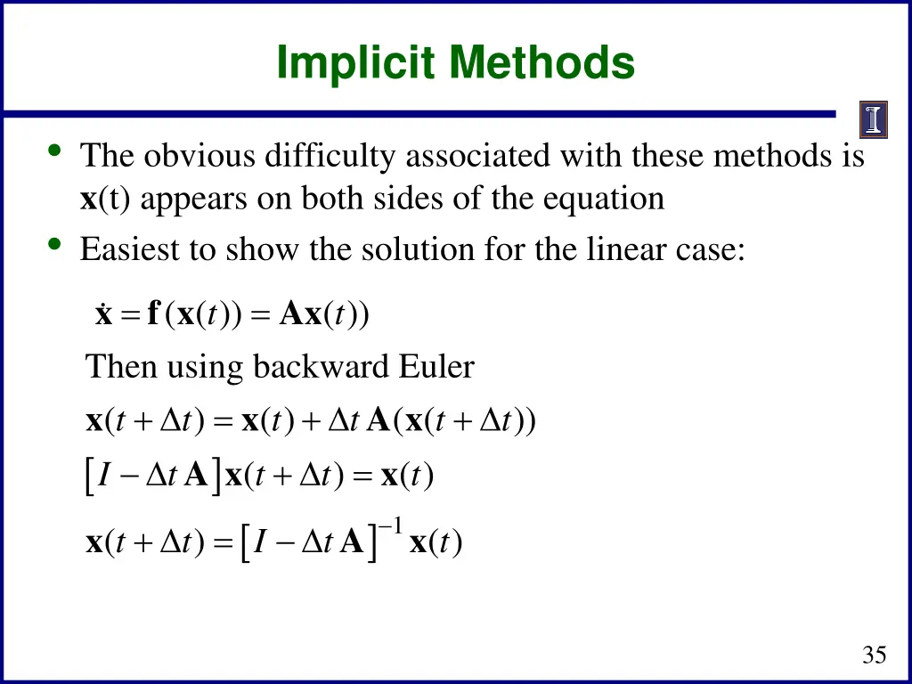 implicit methods 1