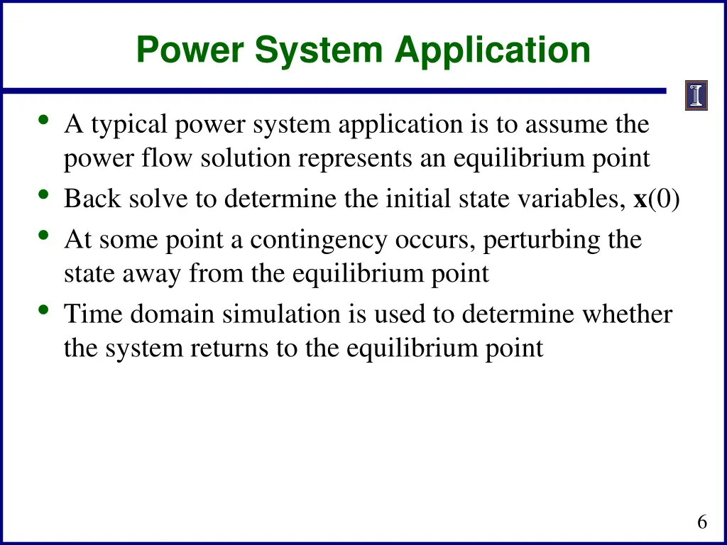 power system application