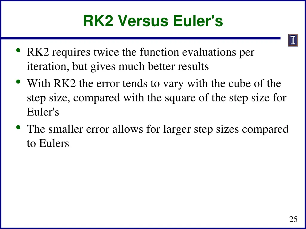 rk2 versus euler s
