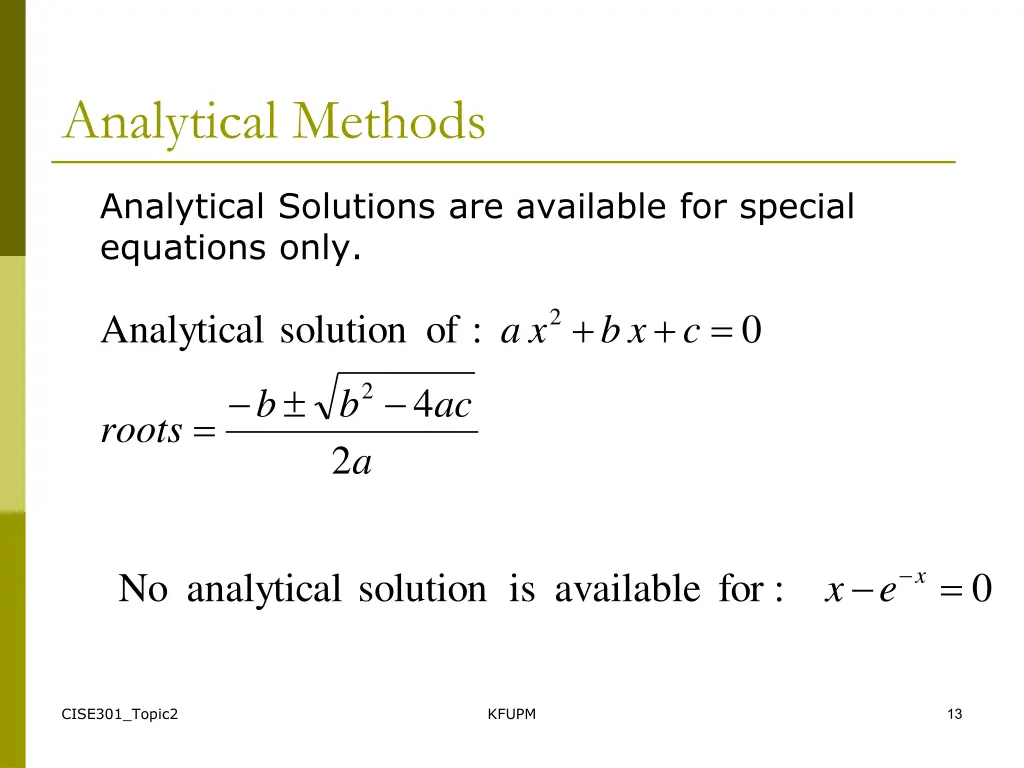 analytical methods