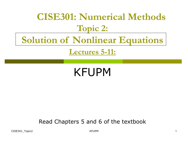 cise301 numerical methods topic 2 solution