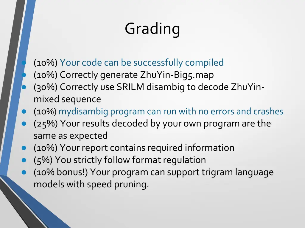 grading