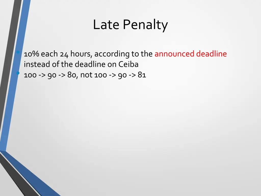late penalty