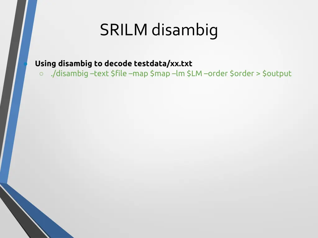 srilm disambig