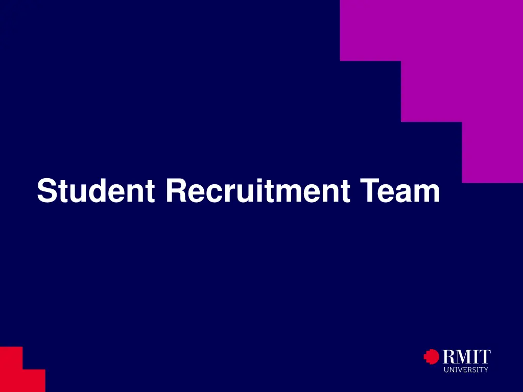 student recruitment team