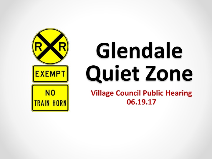 glendale quiet zone village council public