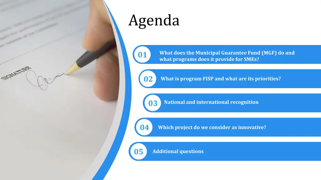 agenda