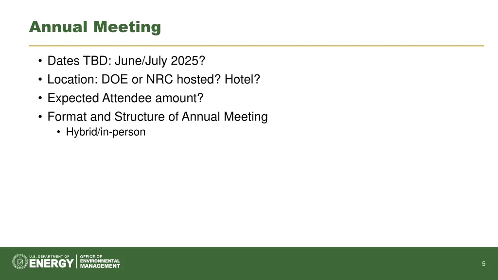 annual meeting