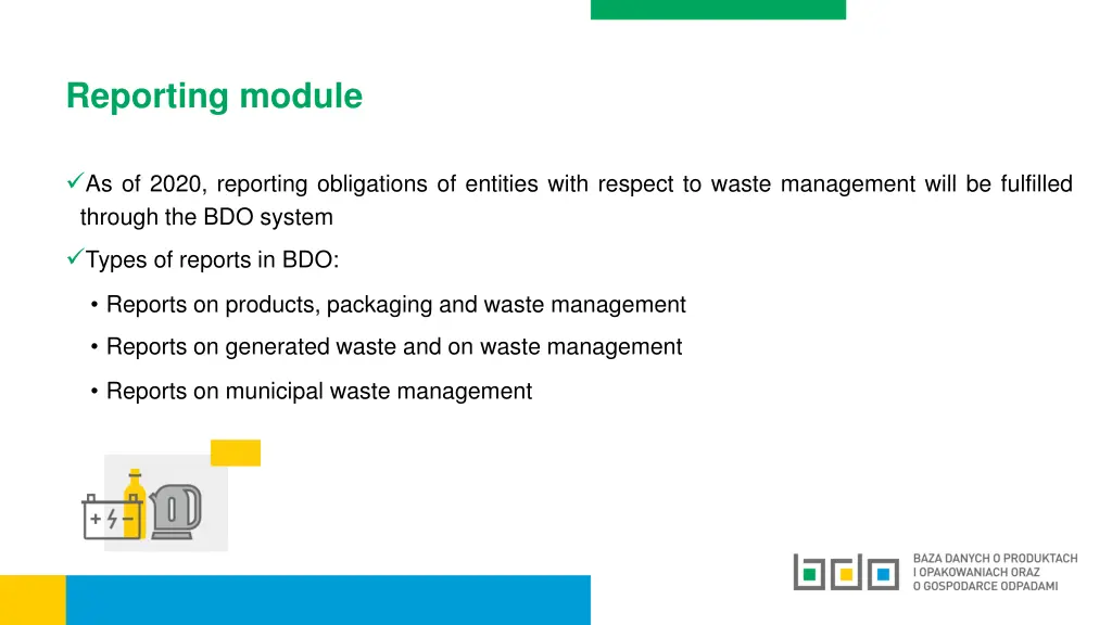 reporting module