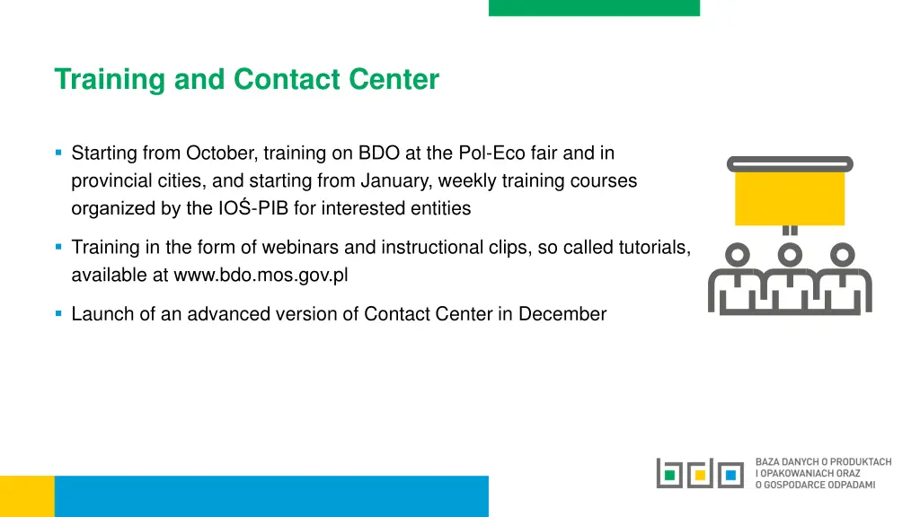 training and contact center