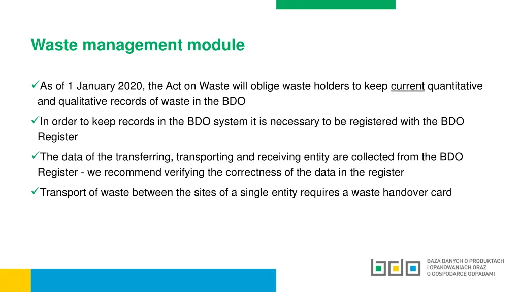 waste management module
