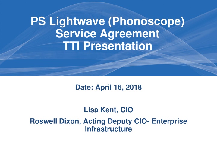 ps lightwave phonoscope service agreement