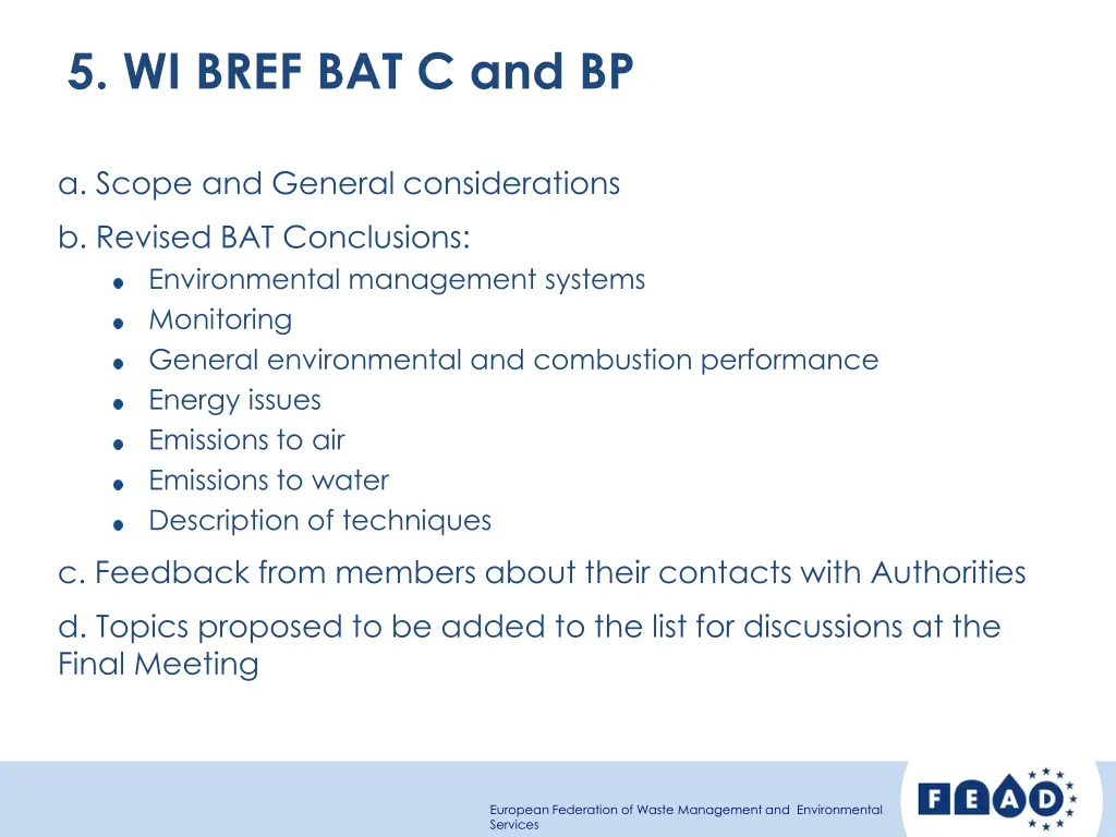 5 wi bref bat c and bp