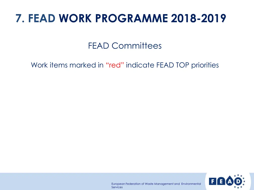 7 fead work programme 2018 2019
