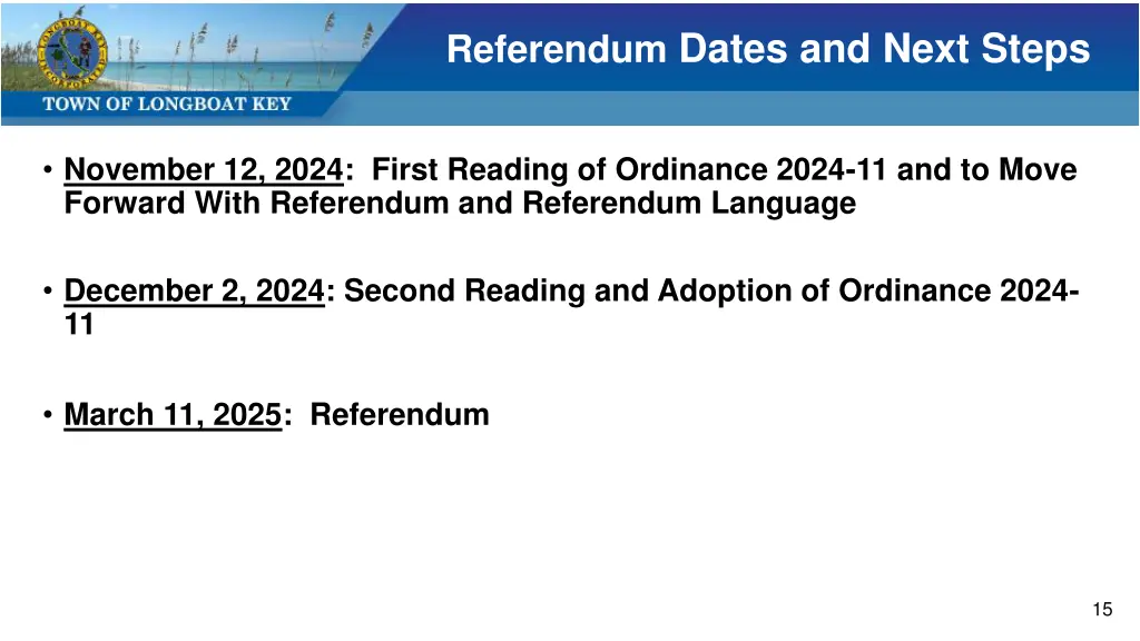 referendum dates and next steps