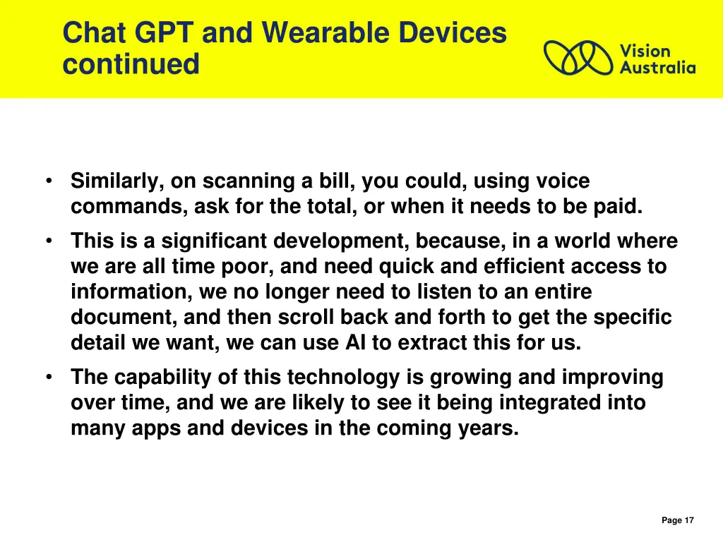 chat gpt and wearable devices continued