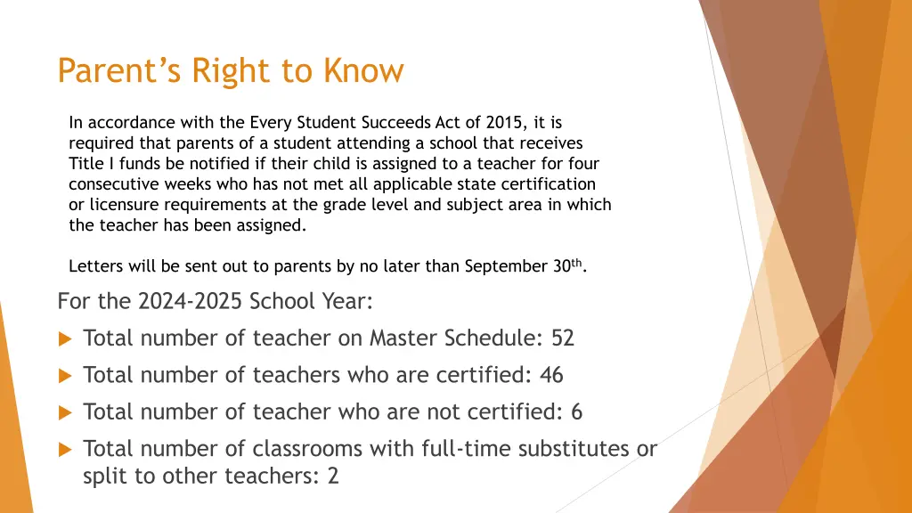 parent s right to know