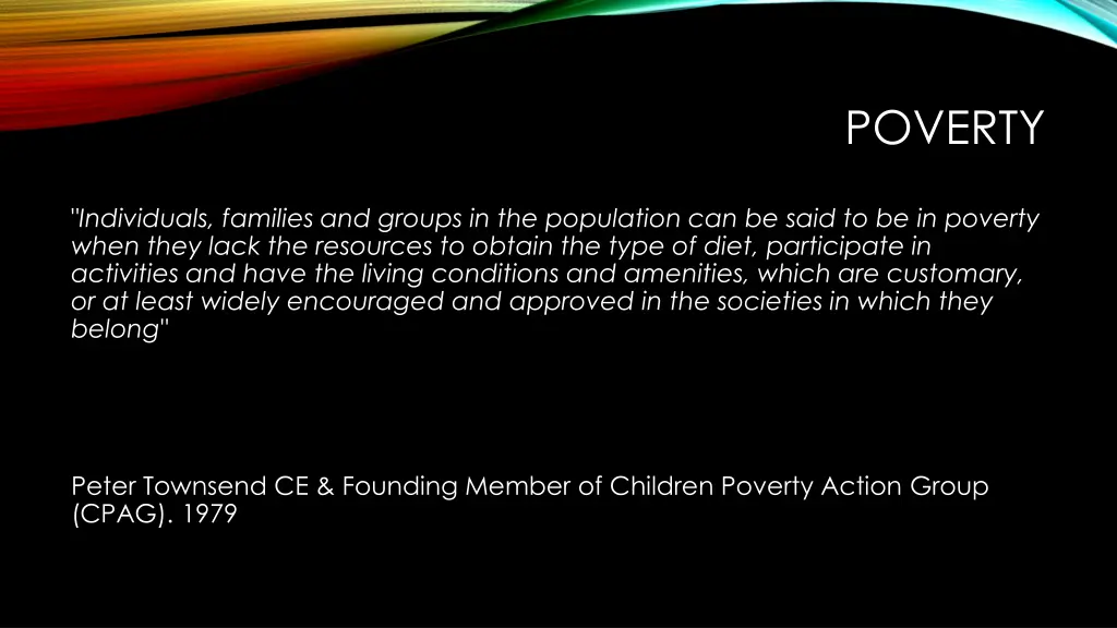 poverty