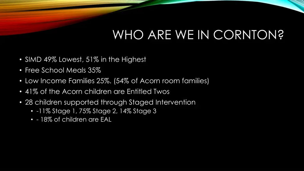 who are we in cornton 1