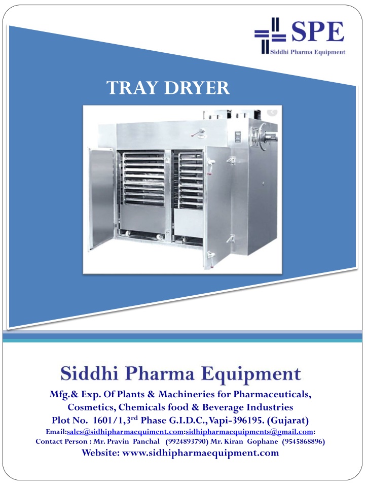 tray dryer
