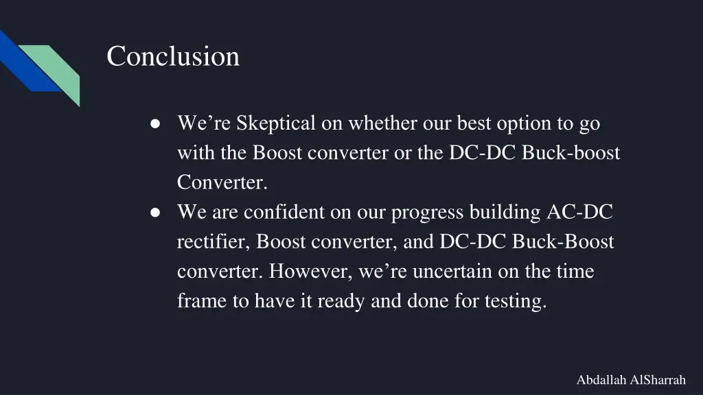 conclusion