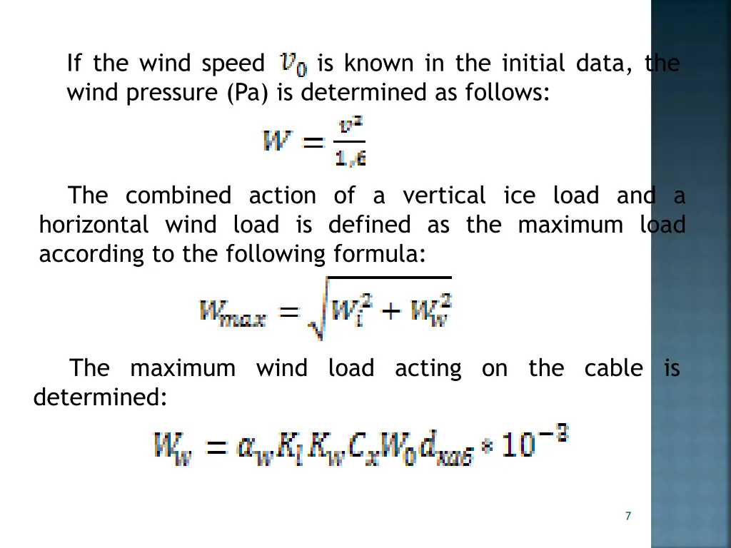 if the wind speed wind pressure pa is determined