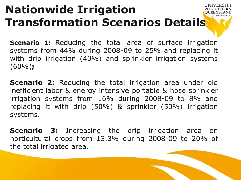 nationwide irrigation transformation scenarios