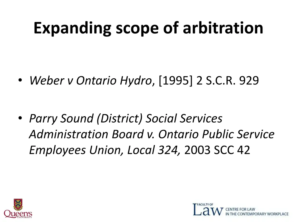 expanding scope of arbitration