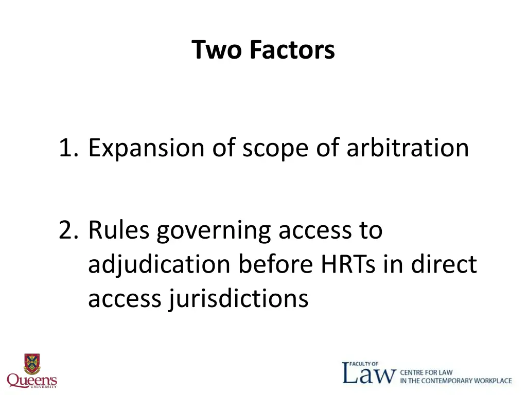 two factors