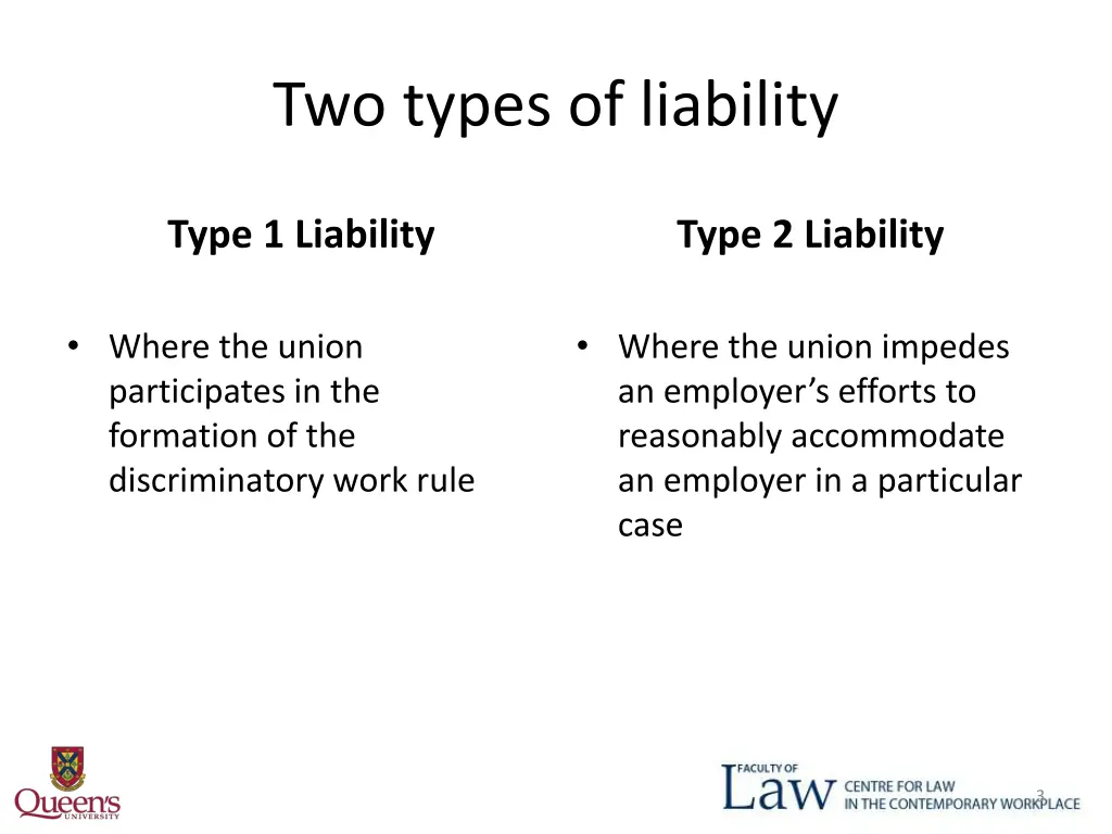 two types of liability