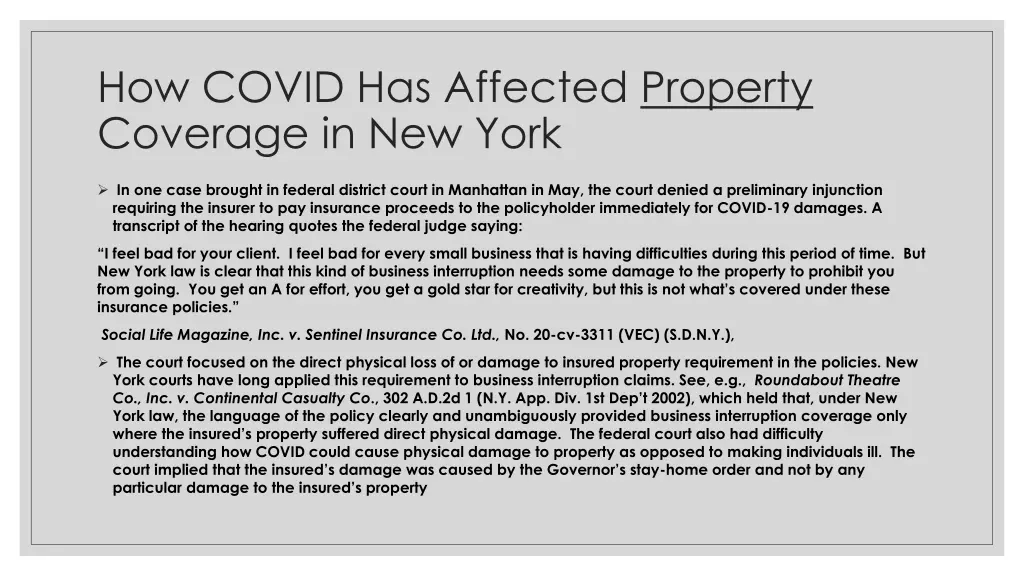 how covid has affected property coverage 3