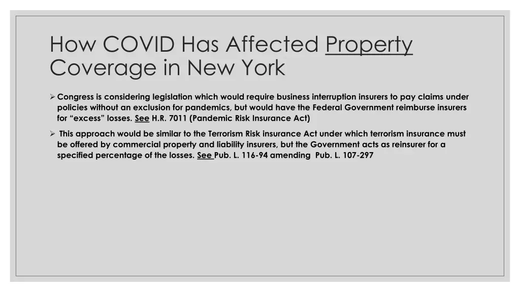 how covid has affected property coverage 8