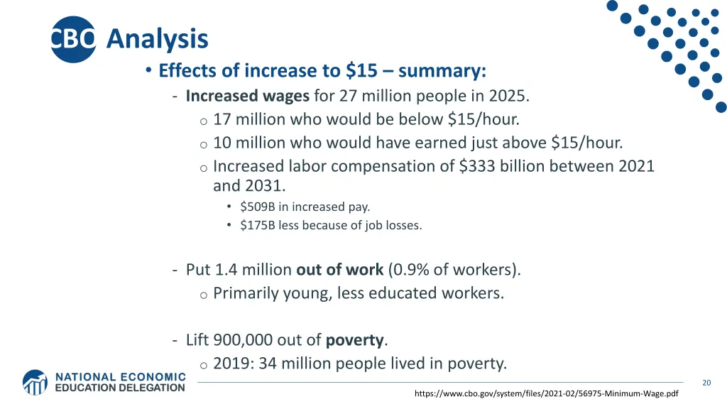 cbo analysis