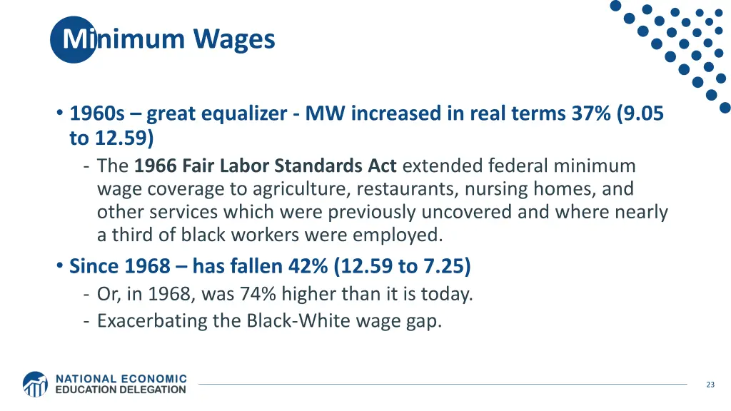 minimum wages