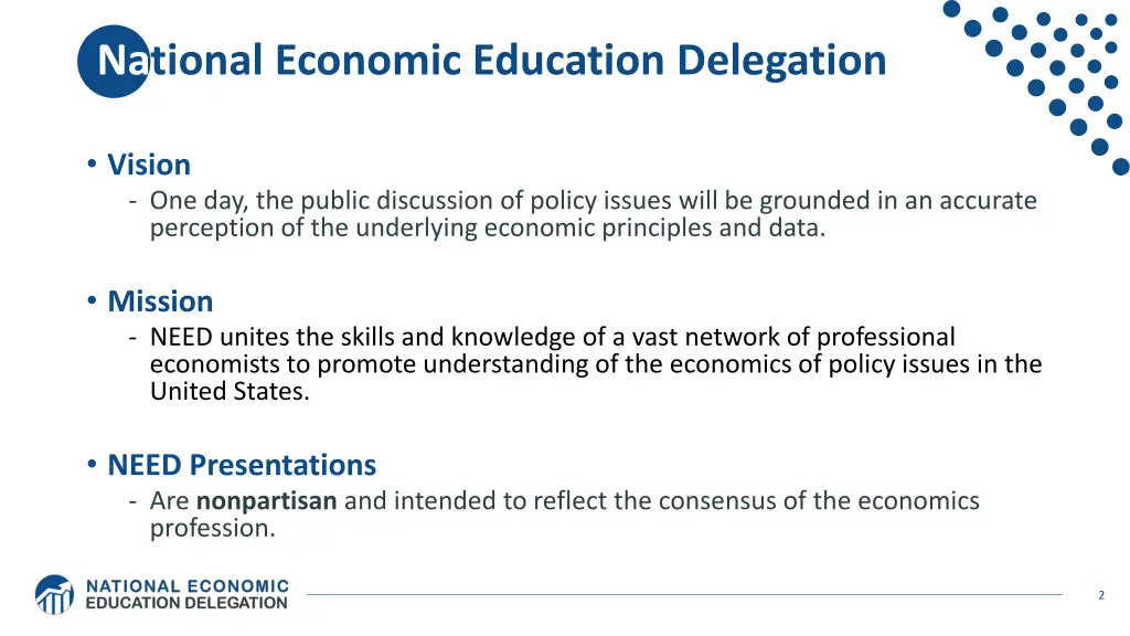 national economic education delegation