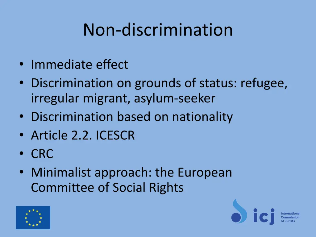 non discrimination