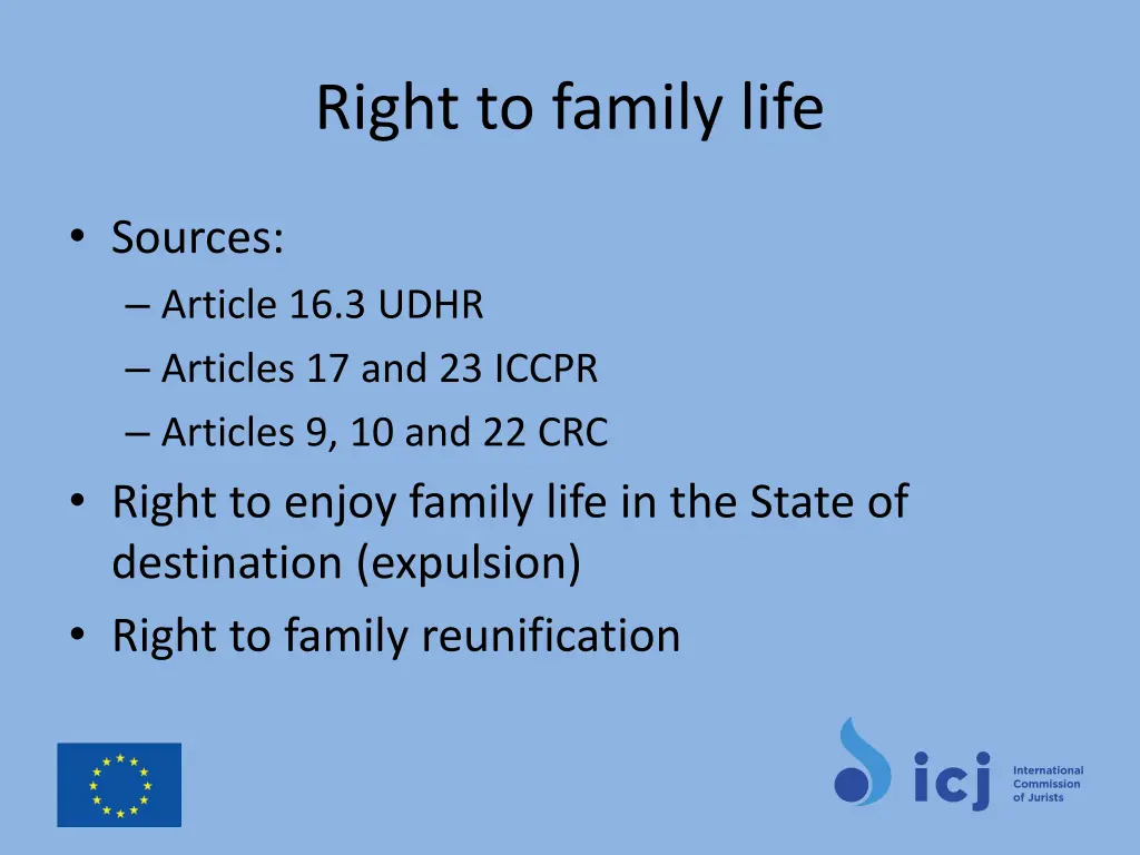 right to family life