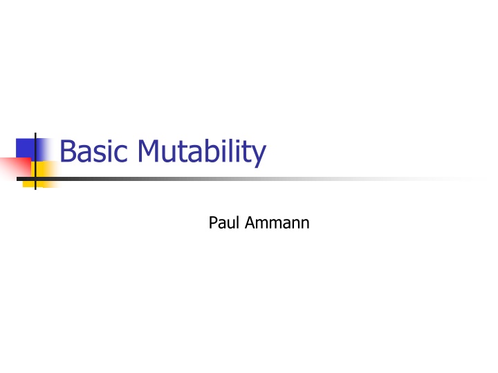 basic mutability