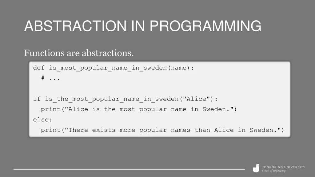 abstraction in programming 1