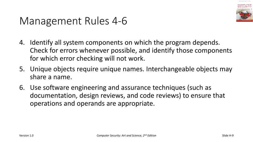management rules 4 6