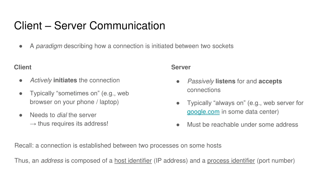 client server communication