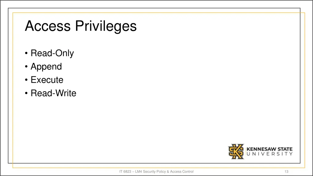 access privileges