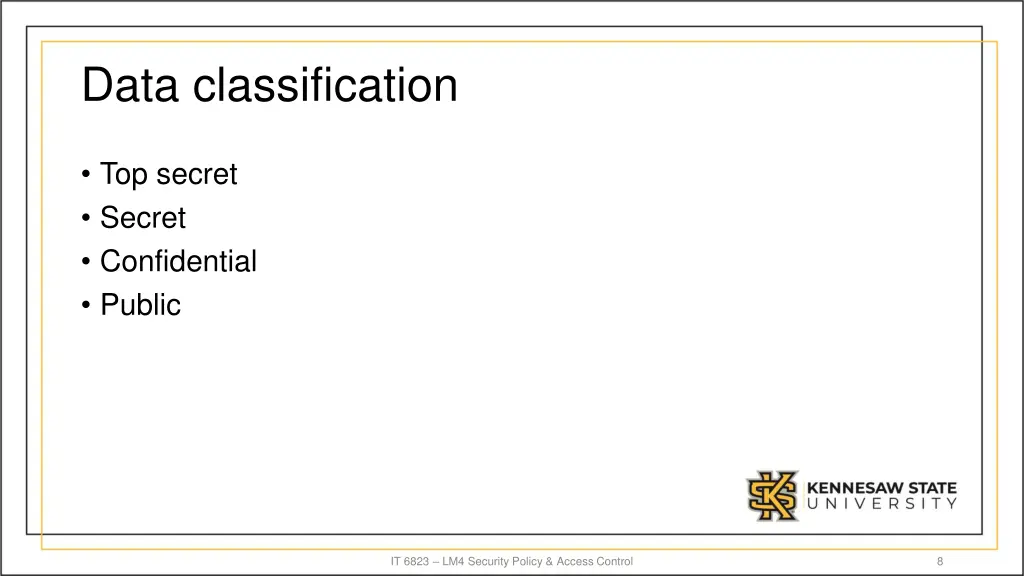 data classification