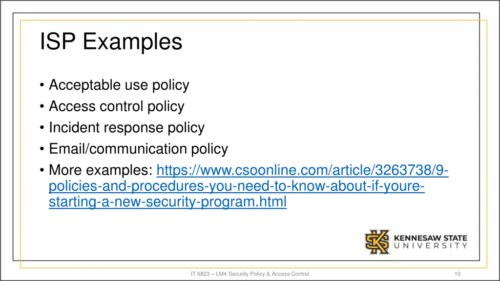 isp examples