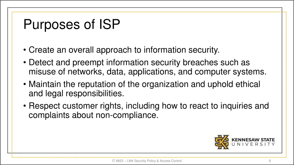 purposes of isp