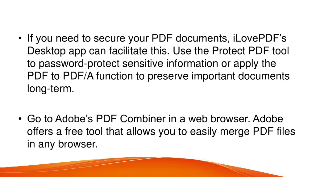 if you need to secure your pdf documents ilovepdf