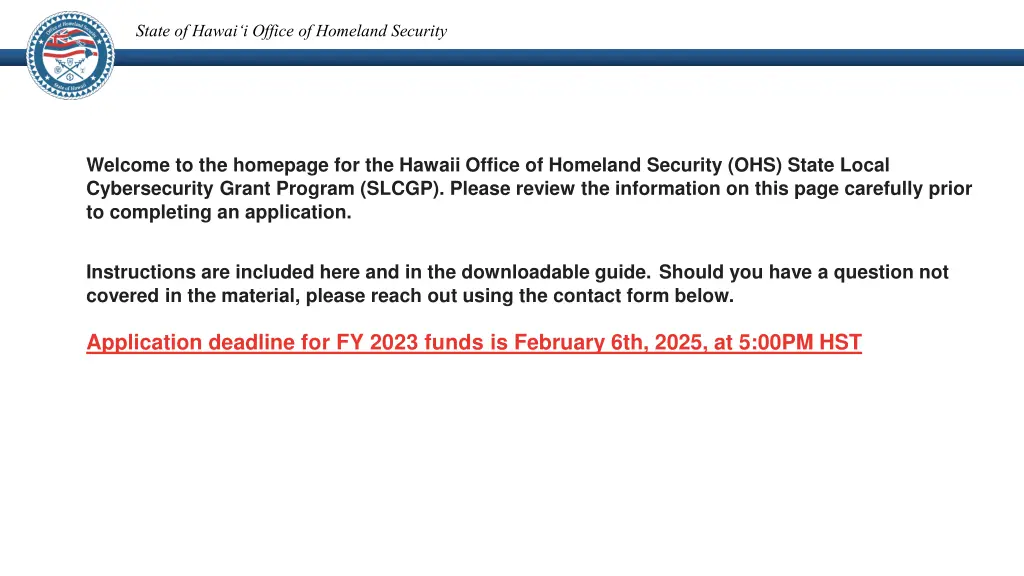 state of hawai i office of homeland security 1