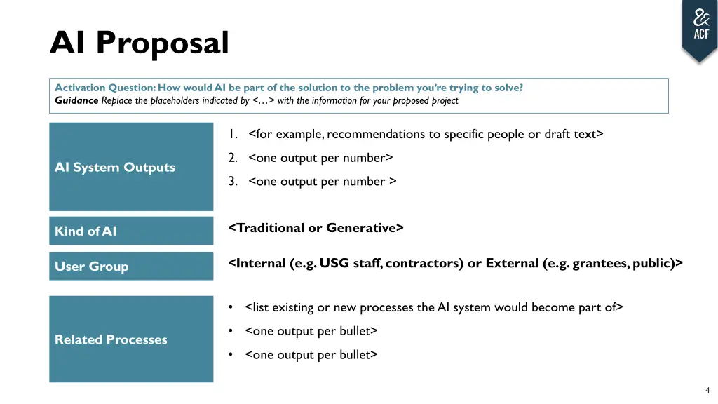 ai proposal
